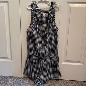 Checkered romper